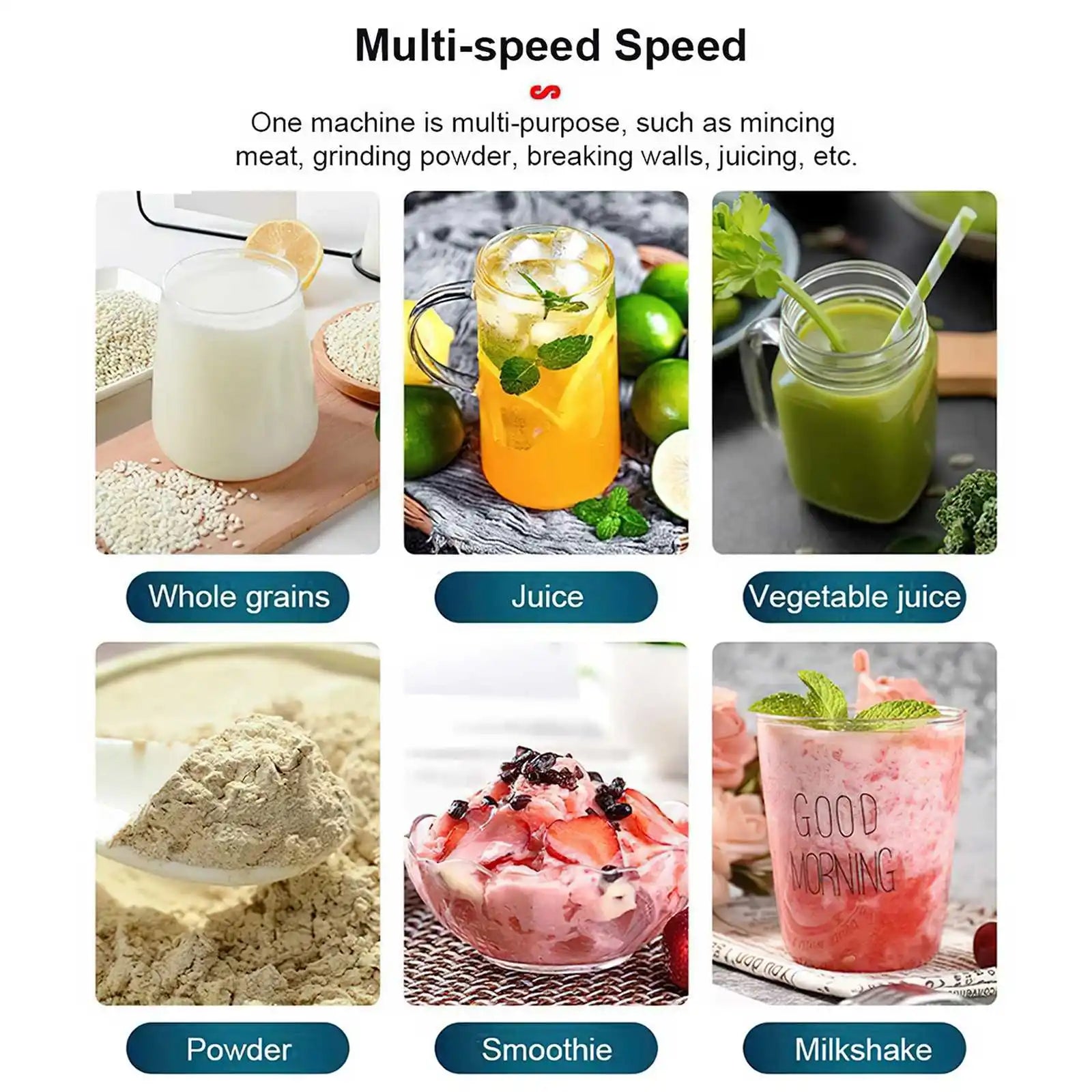 OWJHE 2000W Blender for Food High Power Juicer Baby-Food