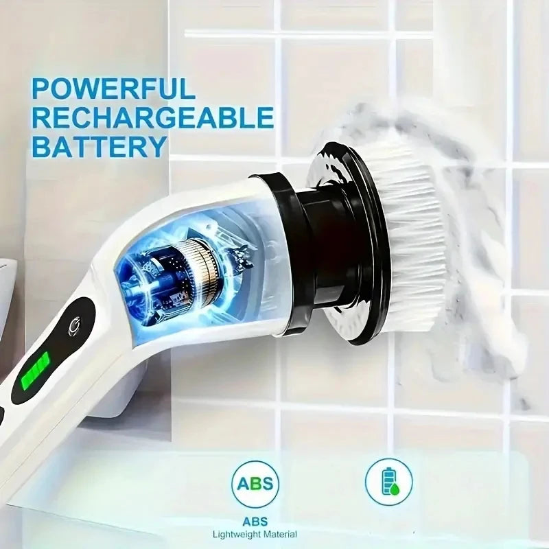 Electric Cleaning Brush, Cordless Electric Rotating Scrubber