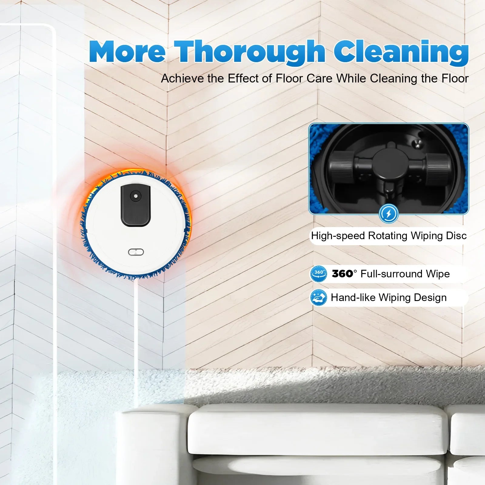 3 In 1 Robot Mop with Self-Emptying Base