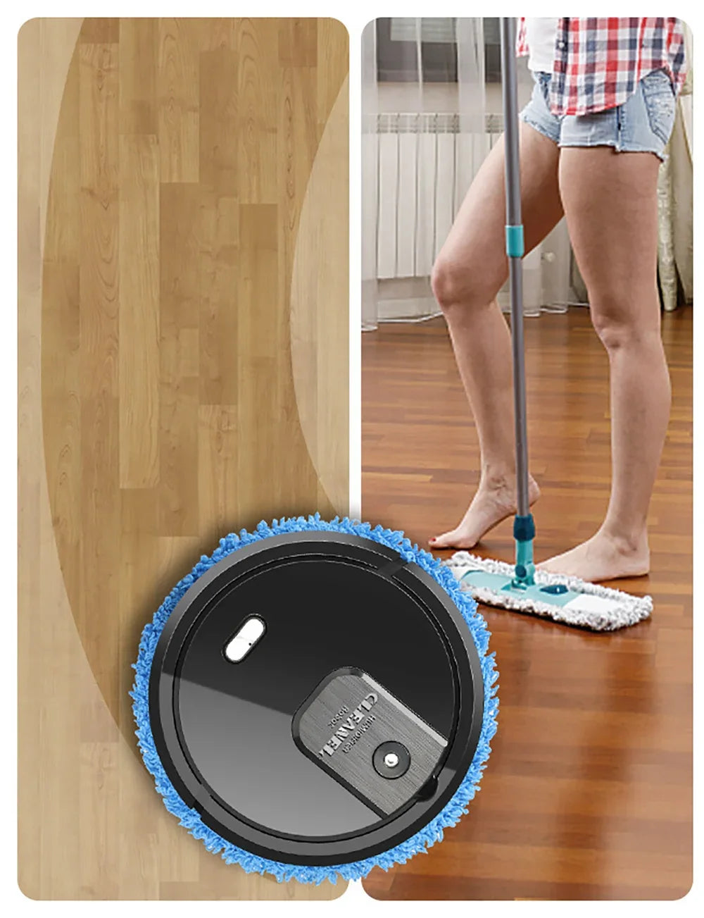3 In 1 Robot Mop with Self-Emptying Base