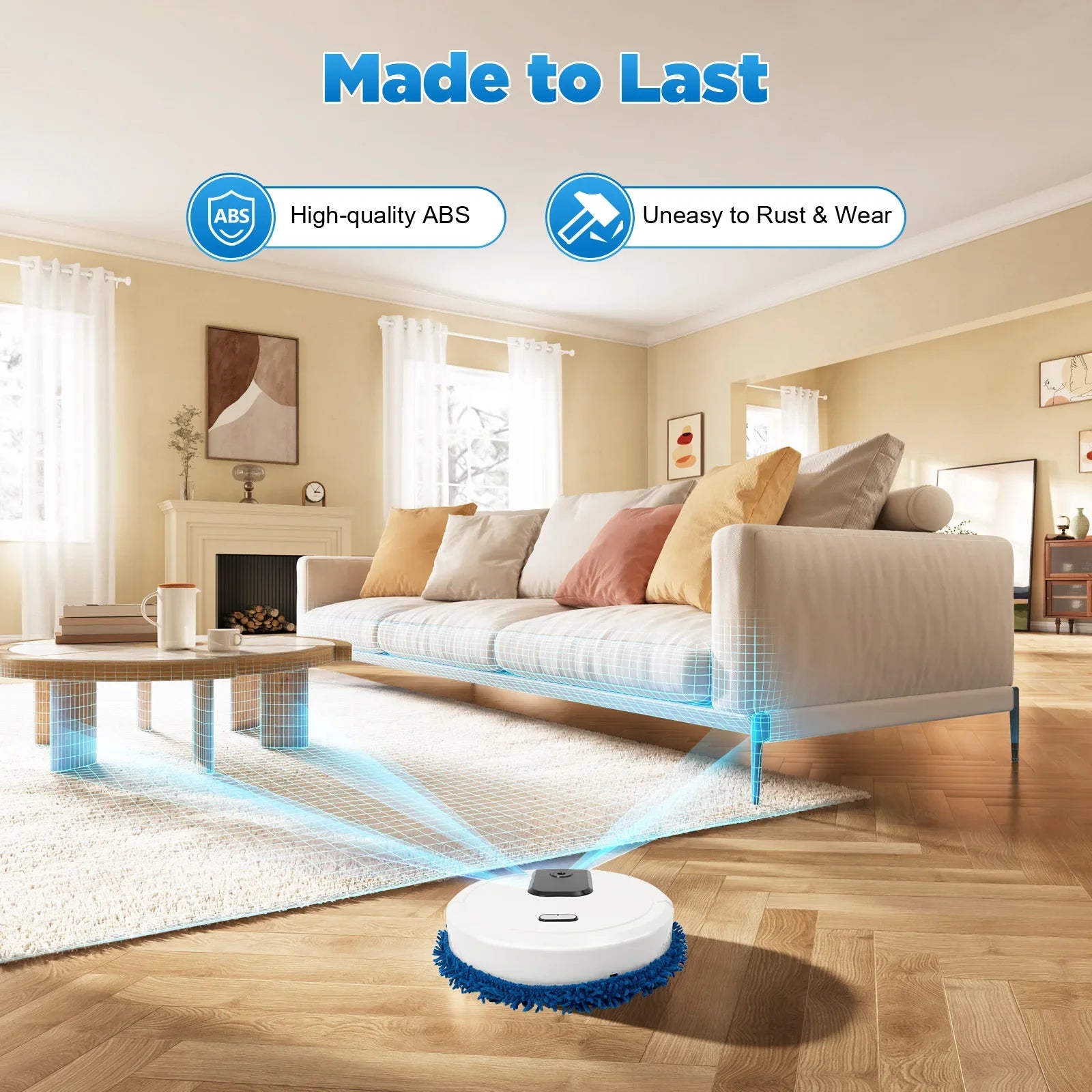 3 In 1 Robot Mop with Self-Emptying Base