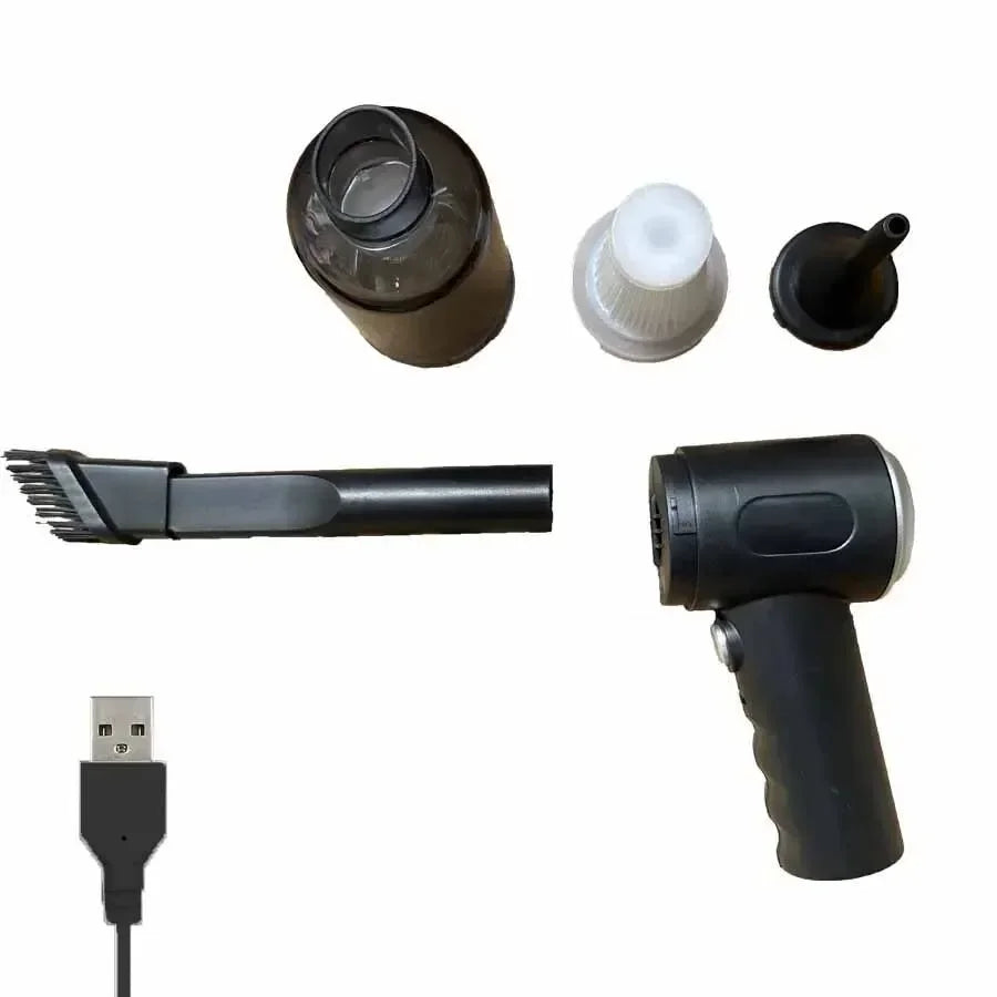 Mini aspirateur de voiture sans fil 9000 Pa batterie 1200 mAh, rechargeable par USB