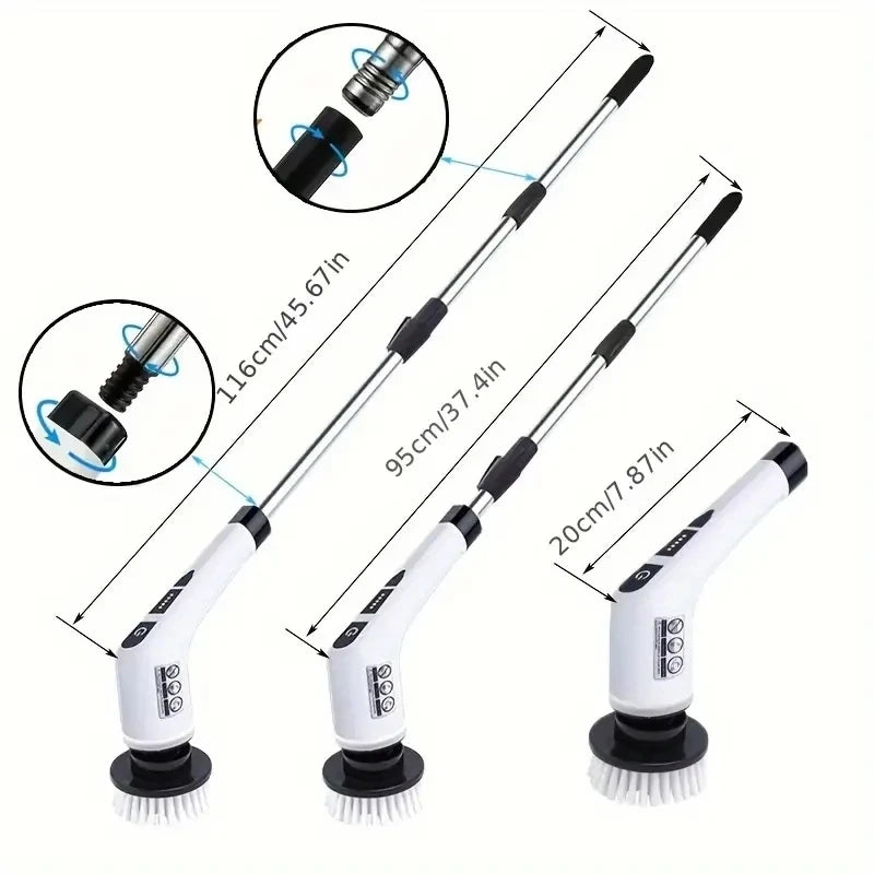 Electric Cleaning Brush, Cordless Electric Rotating Scrubber