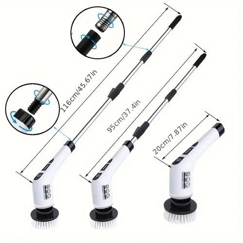 Electric Cleaning Brush, Cordless Electric Rotating Scrubber